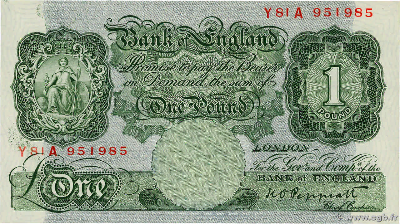 1 Pound ANGLETERRE  1948 P.369a pr.NEUF