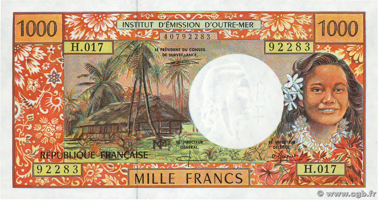 1000 Francs POLYNÉSIE, TERRITOIRES D OUTRE MER  1996 P.02b NEUF
