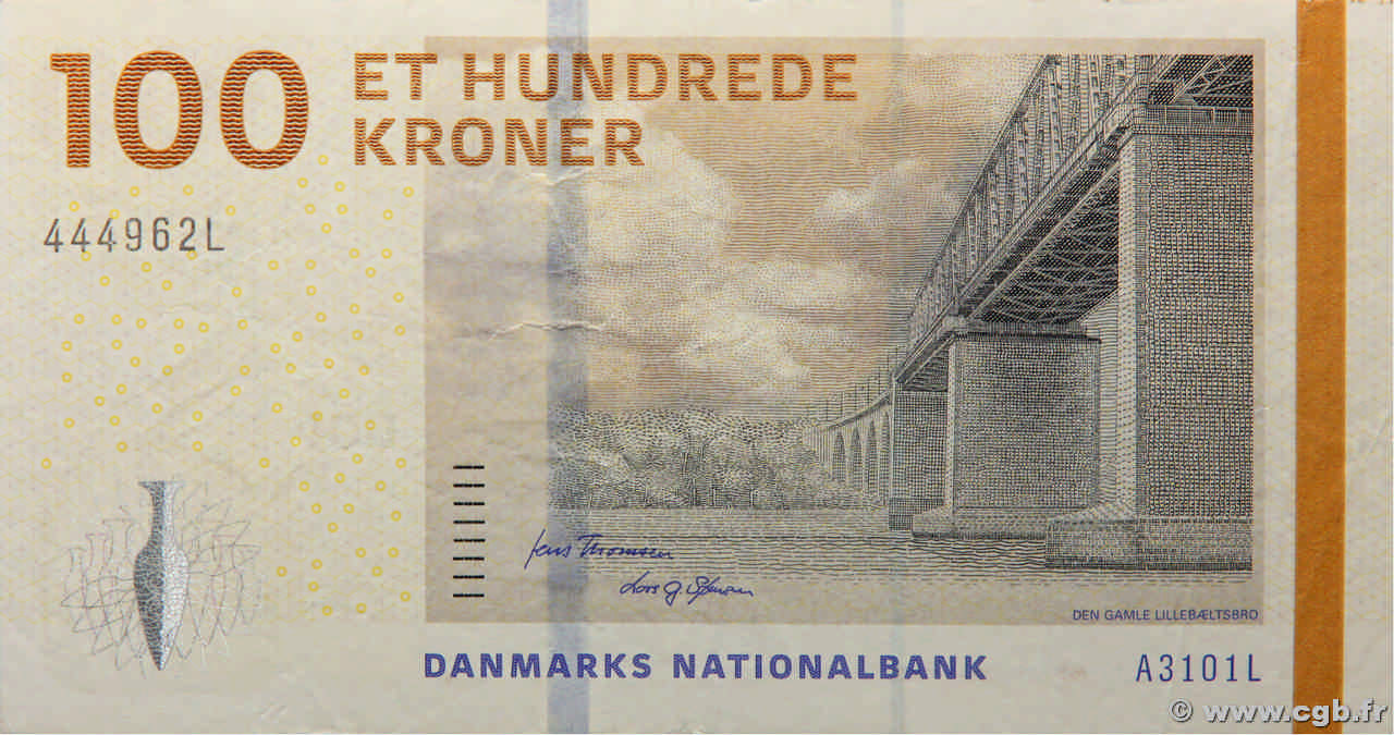100 Kroner DINAMARCA  2010 P.066b MBC