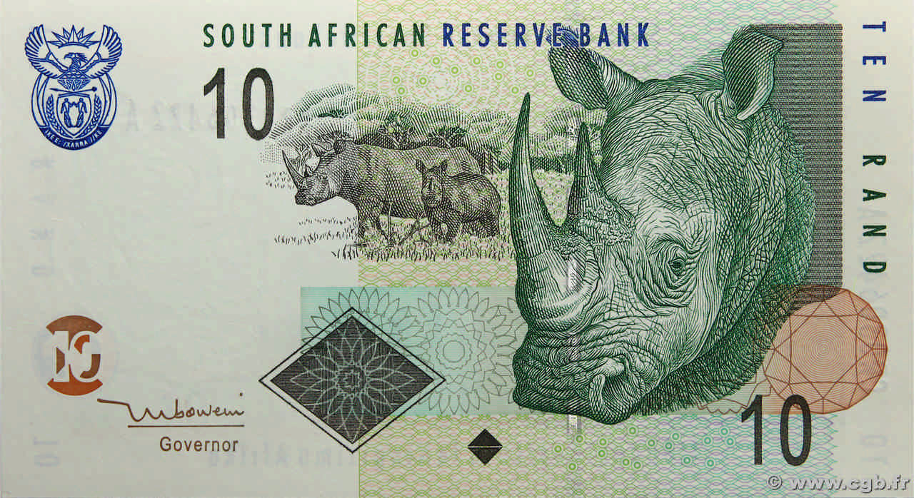 10 Rand AFRIQUE DU SUD  2005 P.128a NEUF