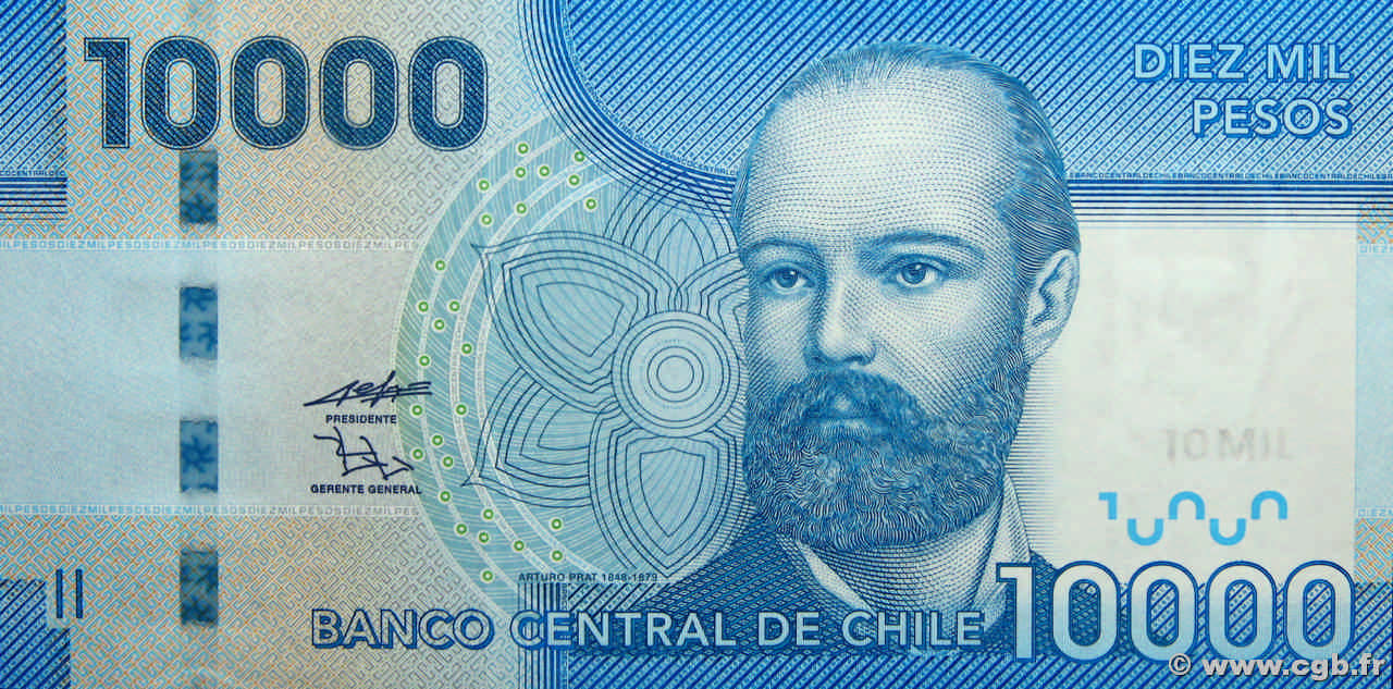 10000 Pesos CHILI  2011 P.164b NEUF