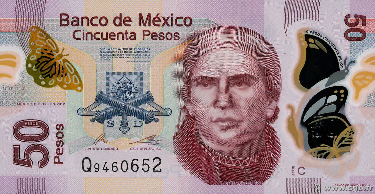 50 Pesos MEXIQUE  2012 P.123Ac NEUF