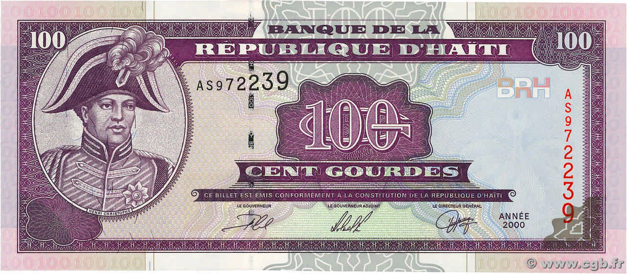 100 Gourdes HAÏTI  2000 P.268 NEUF