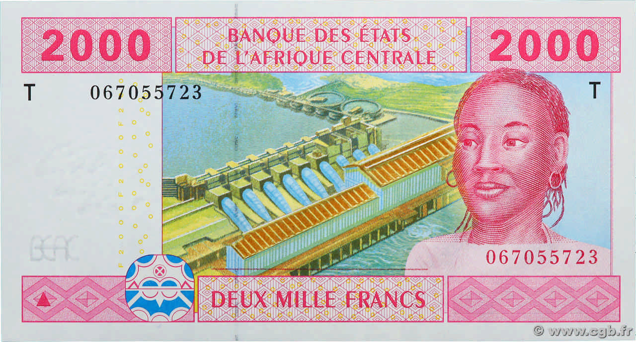 2000 Francs ÉTATS DE L AFRIQUE CENTRALE  2002 P.108Ta NEUF