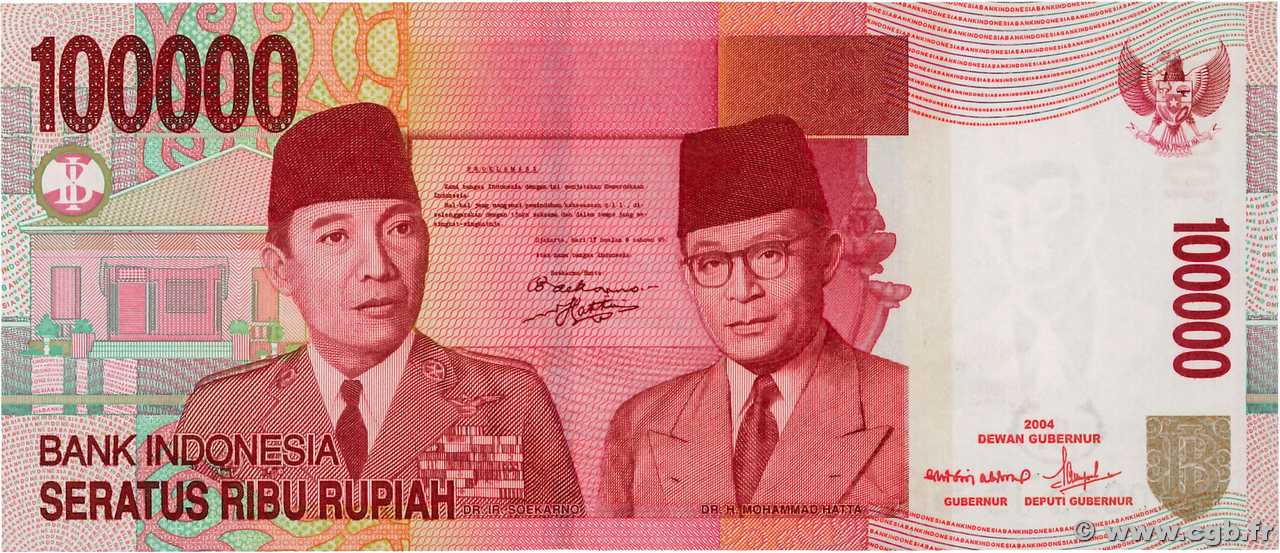 100000 Rupiah INDONESIEN  2009 P.146f ST
