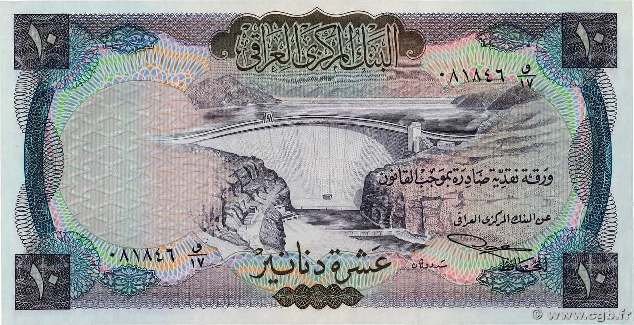 10 Dinars IRAK  1971 P.060 FDC