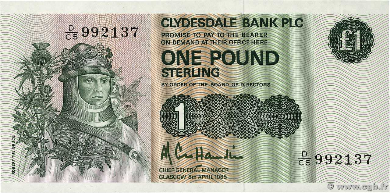 1 Pound SCOTLAND  1985 P.211c UNC