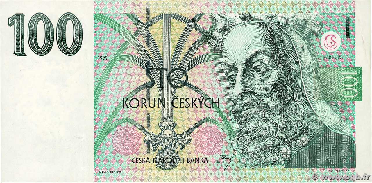 100 Korun TSCHECHISCHE REPUBLIK  1995 P.12 SS