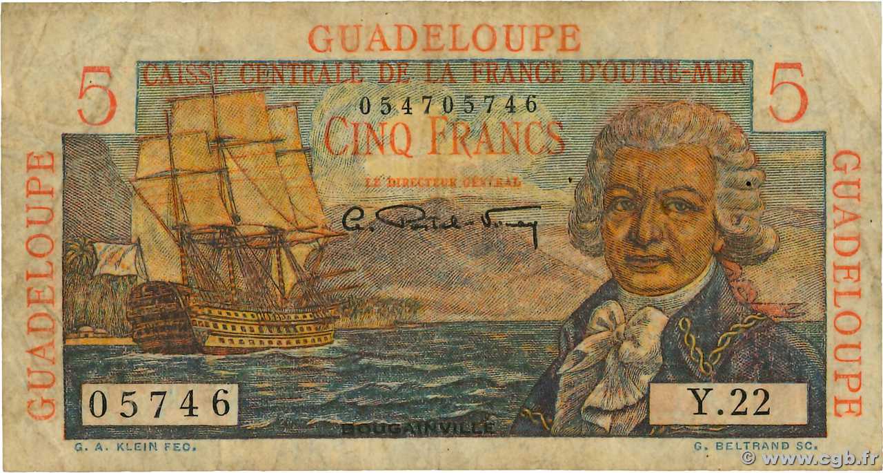 5 Francs Bougainville GUADELOUPE  1946 P.31 S