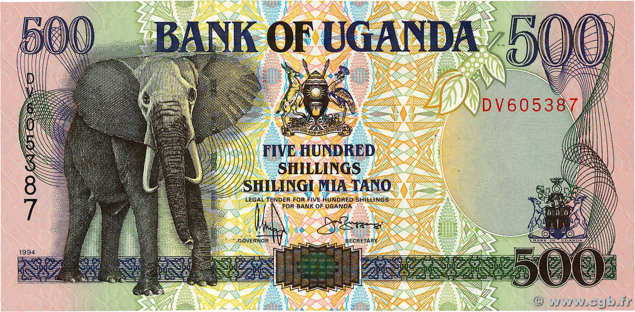 500 Shillings OUGANDA  1994 P.35a NEUF