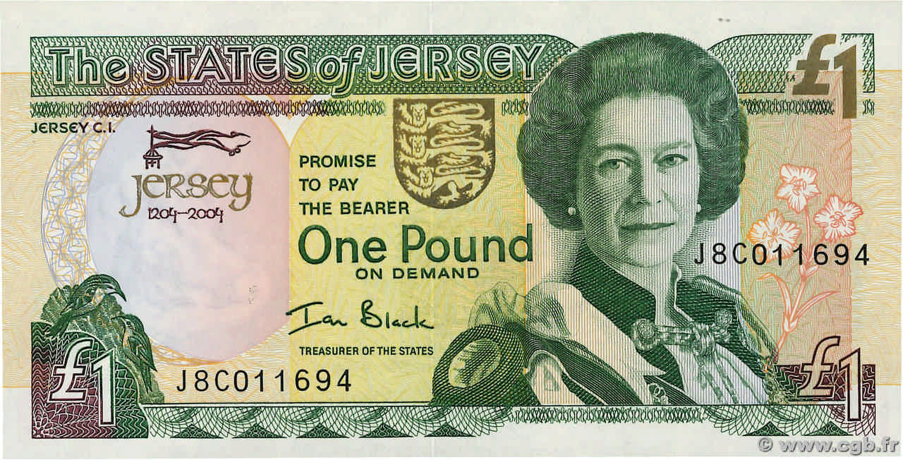 1 Pound Commémoratif JERSEY  2004 P.31a ST
