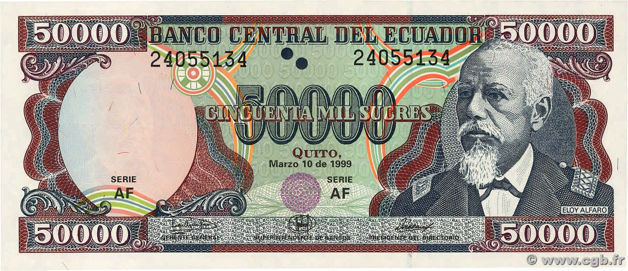 50000 Sucres ÉQUATEUR  1999 P.130c NEUF