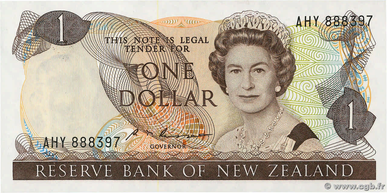1 Dollar NEW ZEALAND  1985 P.169b UNC