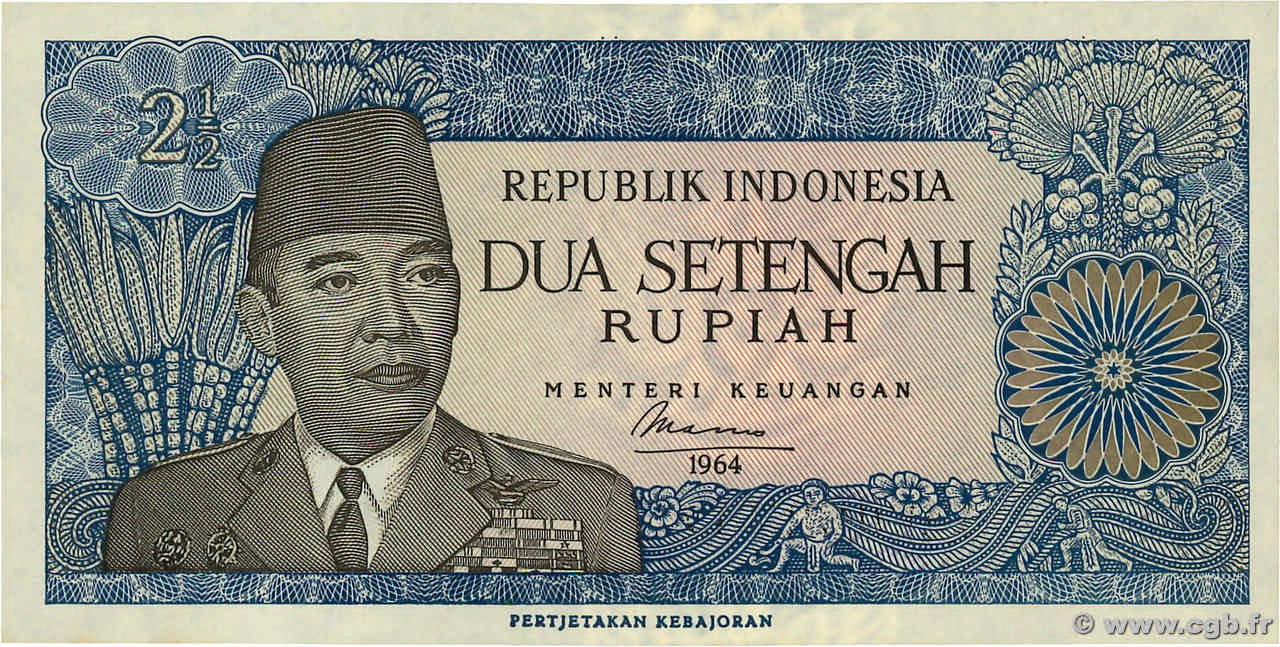 2,5 Rupiah INDONÉSIE  1964 P.081a NEUF