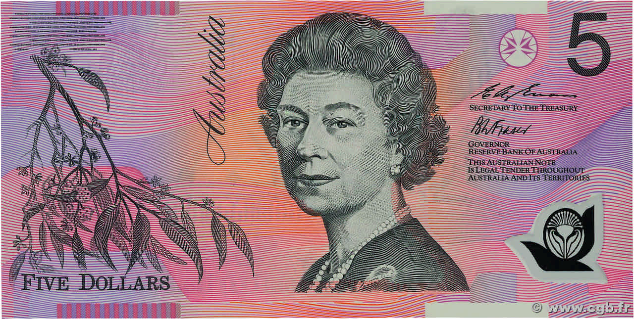 5 Dollars AUSTRALIEN  1995 P.51a ST