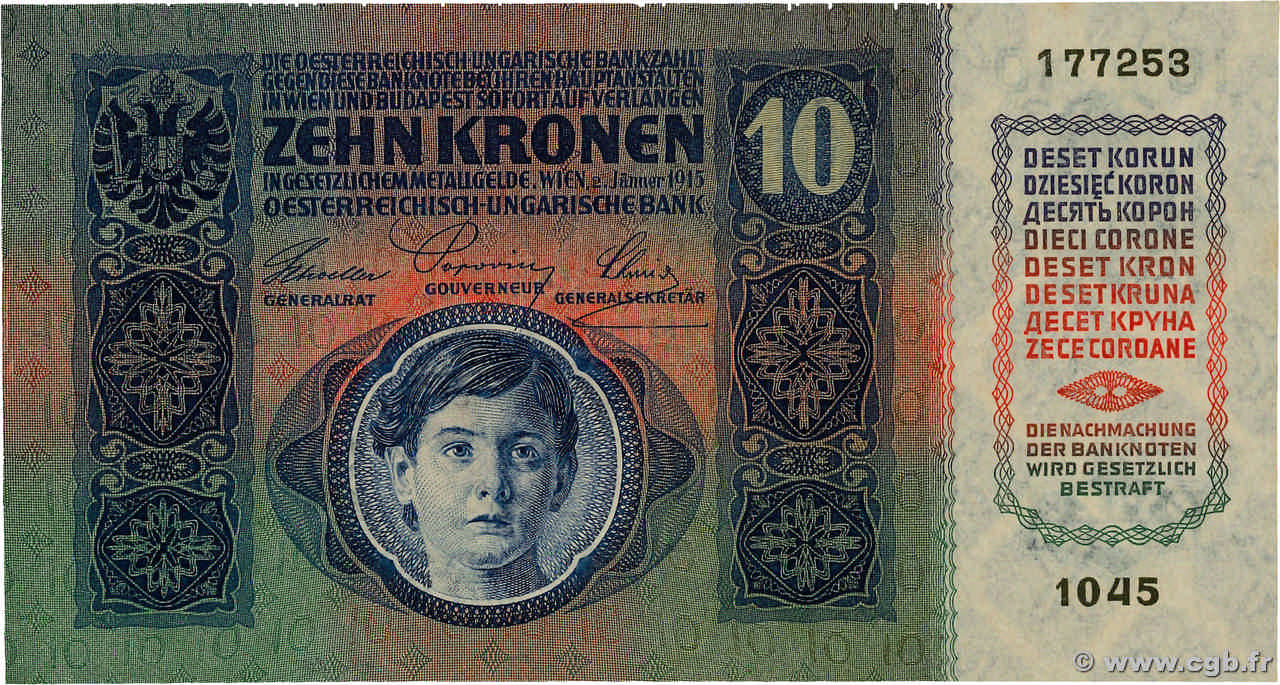 10 Kronen AUTRICHE  1915 P.019 NEUF
