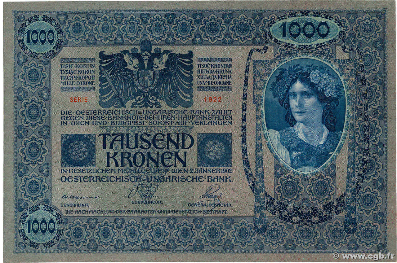 1000 Kronen AUTRICHE  1919 P.059 pr.NEUF