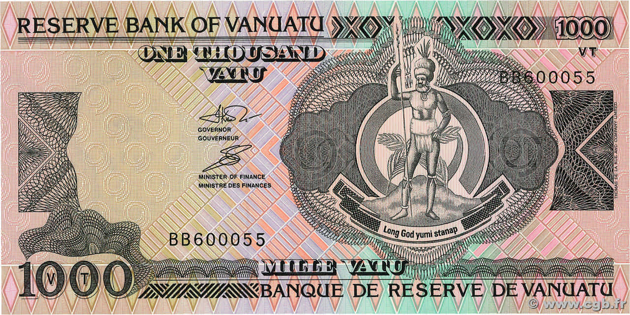 1000 Vatu VANUATU  1993 P.06 UNC