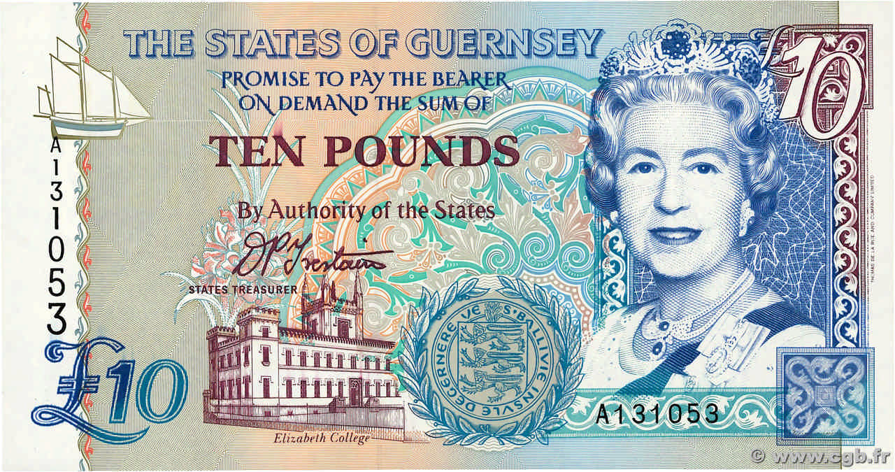 10 Pounds GUERNESEY  1995 P.57a NEUF