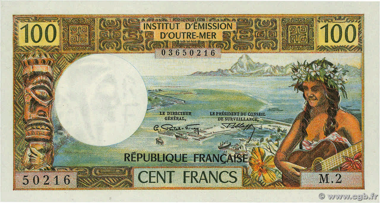 100 Francs NOUVELLE CALÉDONIE  1972 P.63b SC+