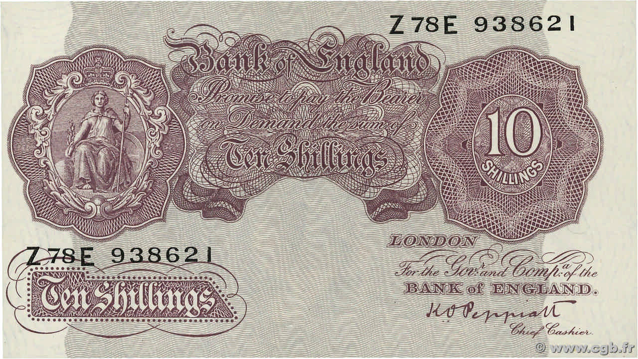 10 Shillings ANGLETERRE  1940 P.366 SPL