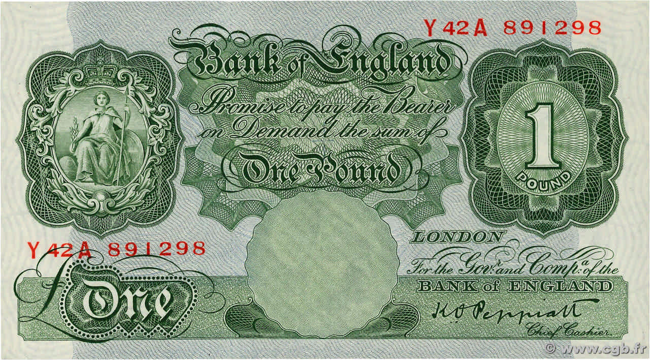1 Pound ANGLETERRE  1948 P.369a NEUF