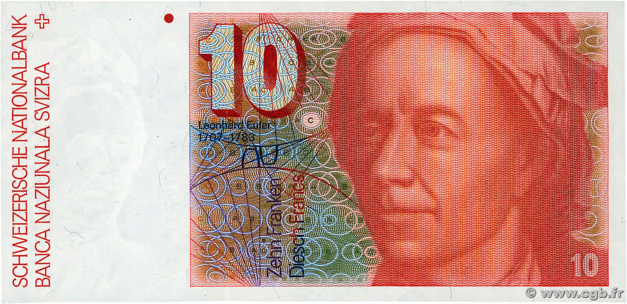 10 Francs SUISSE  1981 P.53c NEUF