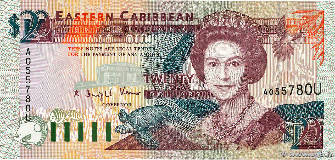 20 Dollars CARAÏBES  1993 P.28u NEUF