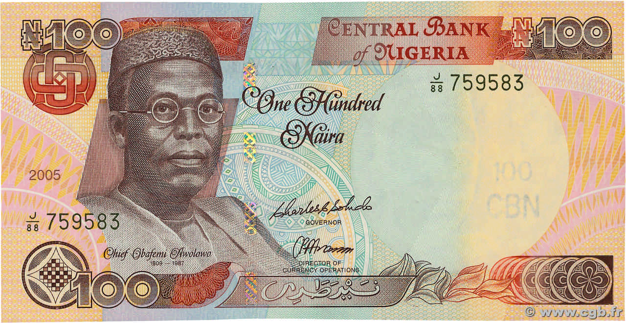 100 Naira NIGERIA  2005 P.28f pr.NEUF