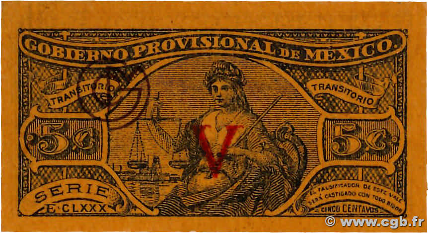 5 Centavos MEXIQUE  1914 PS.0697 NEUF