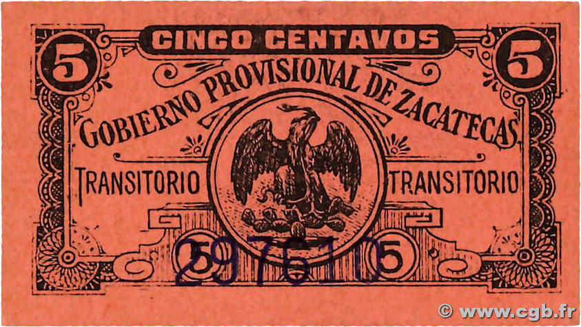 5 Centavos MEXIQUE  1910 PS.1143 NEUF