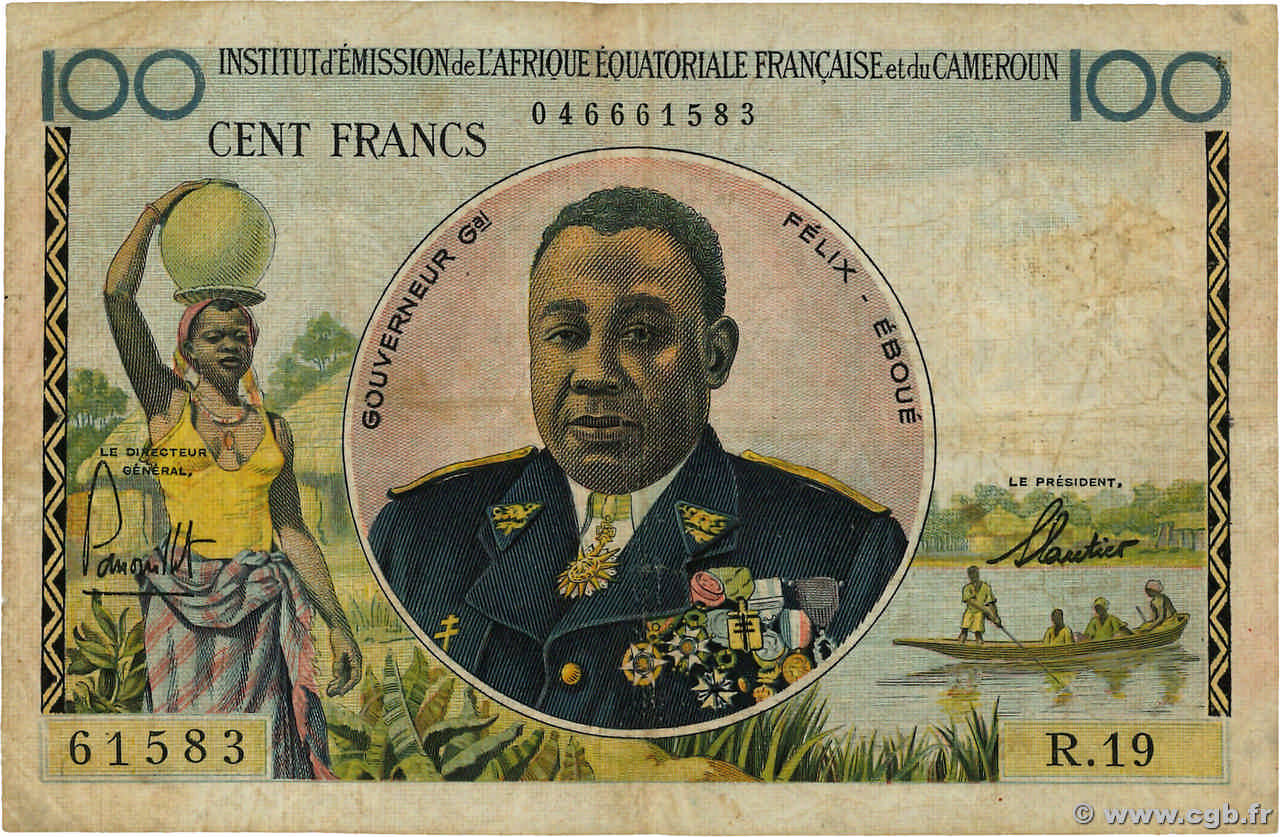 100 Francs AFRIQUE ÉQUATORIALE FRANÇAISE  1957 P.32 F