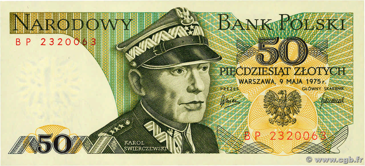 50 Zlotych POLOGNE  1975 P.142a pr.NEUF