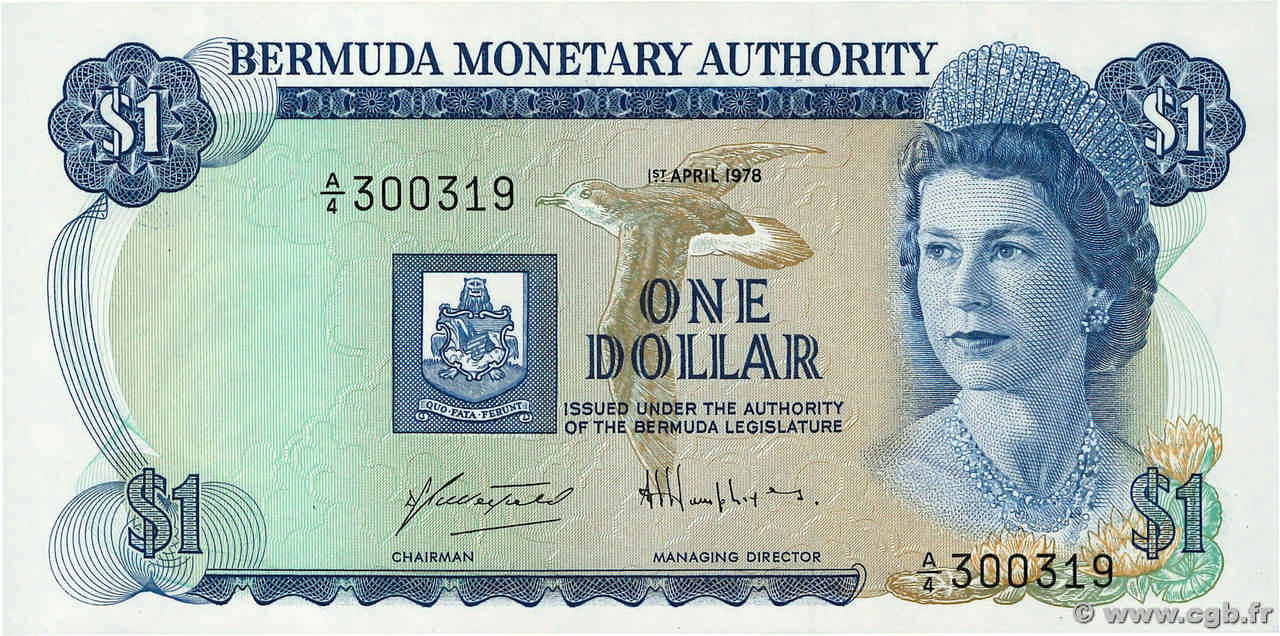 1 Dollar BERMUDES  1978 P.28b NEUF