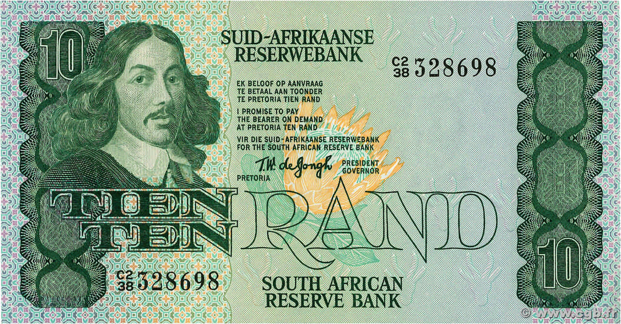 10 Rand AFRIQUE DU SUD  1978 P.120a NEUF