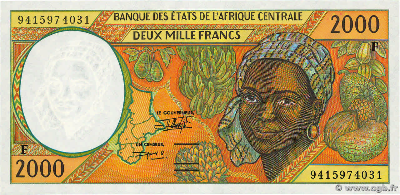 2000 Francs ÉTATS DE L AFRIQUE CENTRALE  1994 P.303Fb NEUF