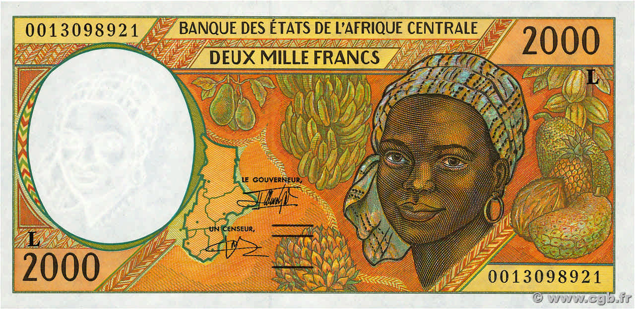 2000 Francs ÉTATS DE L AFRIQUE CENTRALE  2000 P.403Lg NEUF