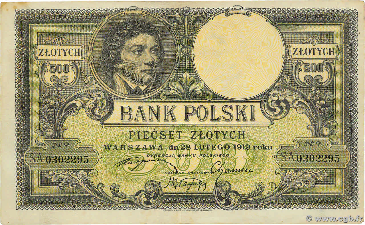 500 Zlotych POLOGNE  1924 P.058 TTB+