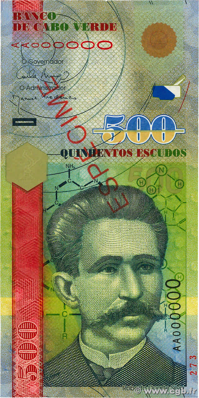 500 Escudos Spécimen CAPO VERDE  2007 P.69 FDC