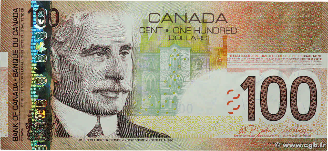 100 Dollars CANADA  2004 P.105b q.SPL