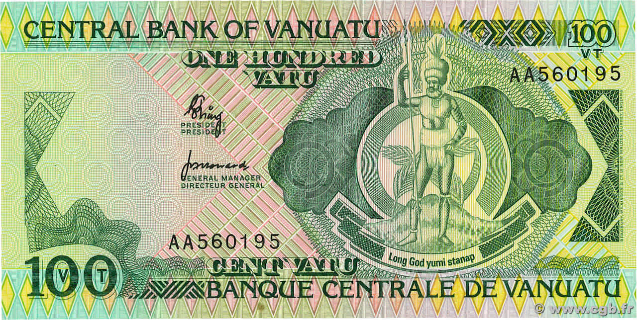 100 Vatu VANUATU  1982 P.01a NEUF
