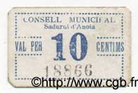 10 Centims ESPAGNE Sadurni D Anoia 1936 C.537c TTB