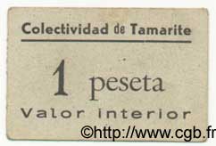 1 Peseta ESPAGNE Tamarite 1936 E.--(720a) TTB