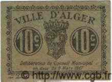 10 Centimes ALGÉRIE Alger 1917  TTB