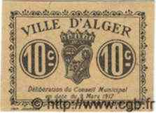 10 Centimes ALGÉRIE Alger 1916 JPCV.03 TTB