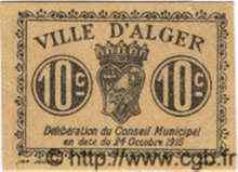 10 Centimes ALGÉRIE Alger 1917  pr.NEUF