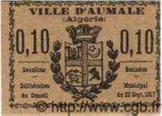 10 Centimes ALGÉRIE Aumale 1917  TTB