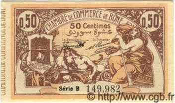 50 Centimes ALGÉRIE Bône 1917 JP.03 NEUF