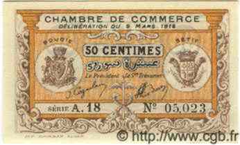 50 Centimes ALGÉRIE Bougie - Sétif 1918 JP.03 NEUF