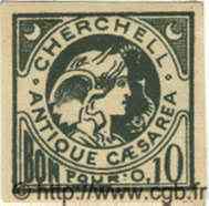 10 Centimes ALGÉRIE Cherchell 1915  TTB+